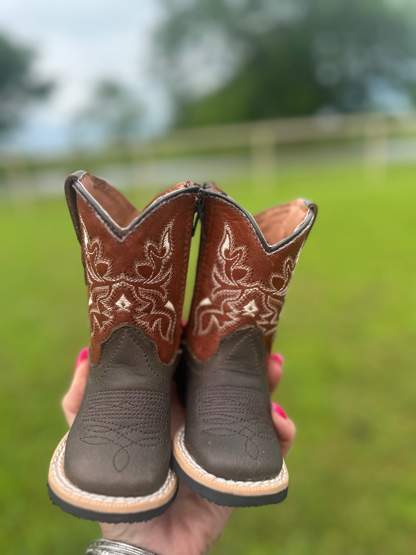 Chocolate w/Cognac Top Tanner Mark Boots (FINAL SALE)