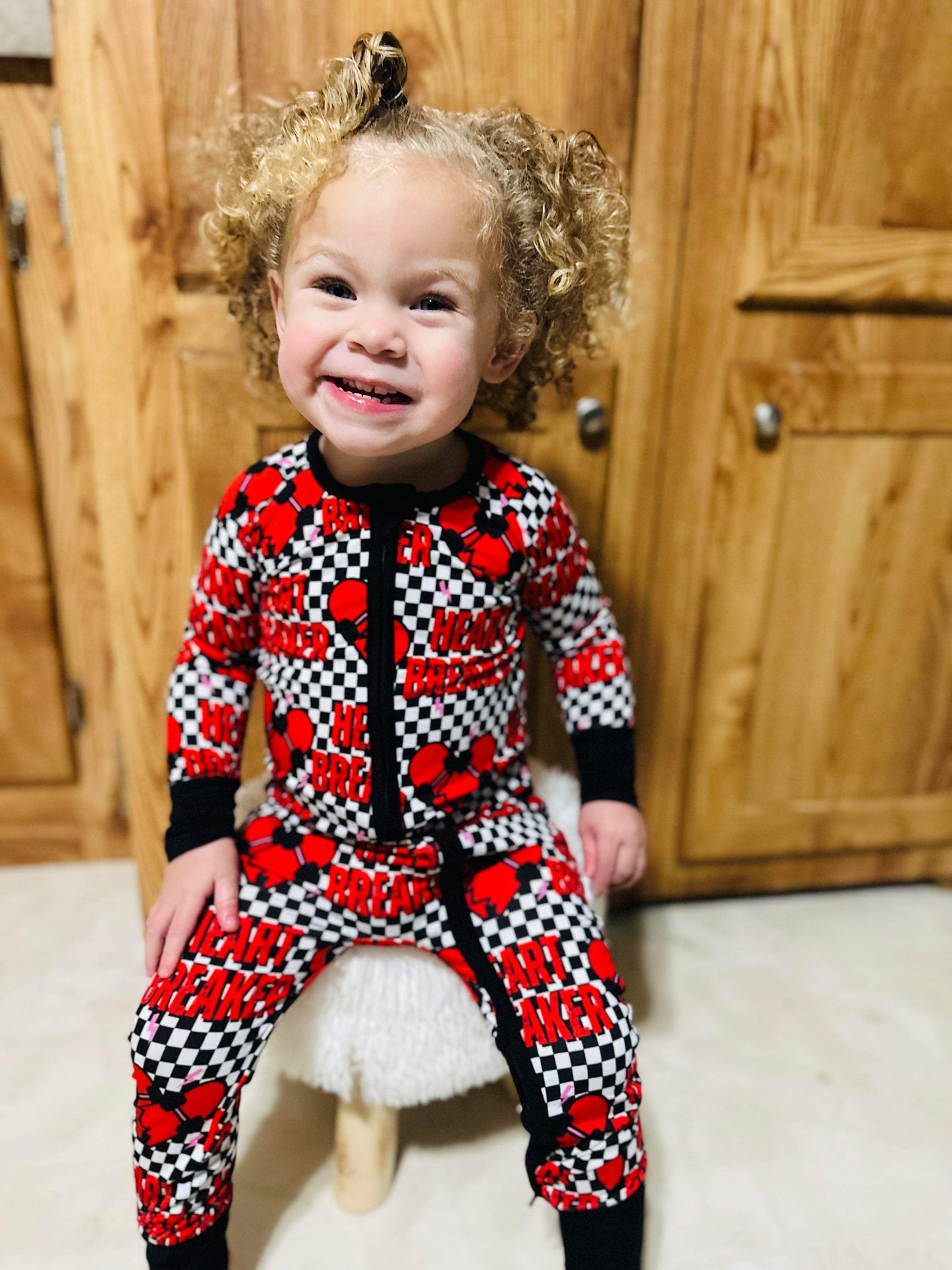 Checkered Heart Breaker Bamboo Sleeper (FINAL SALE)