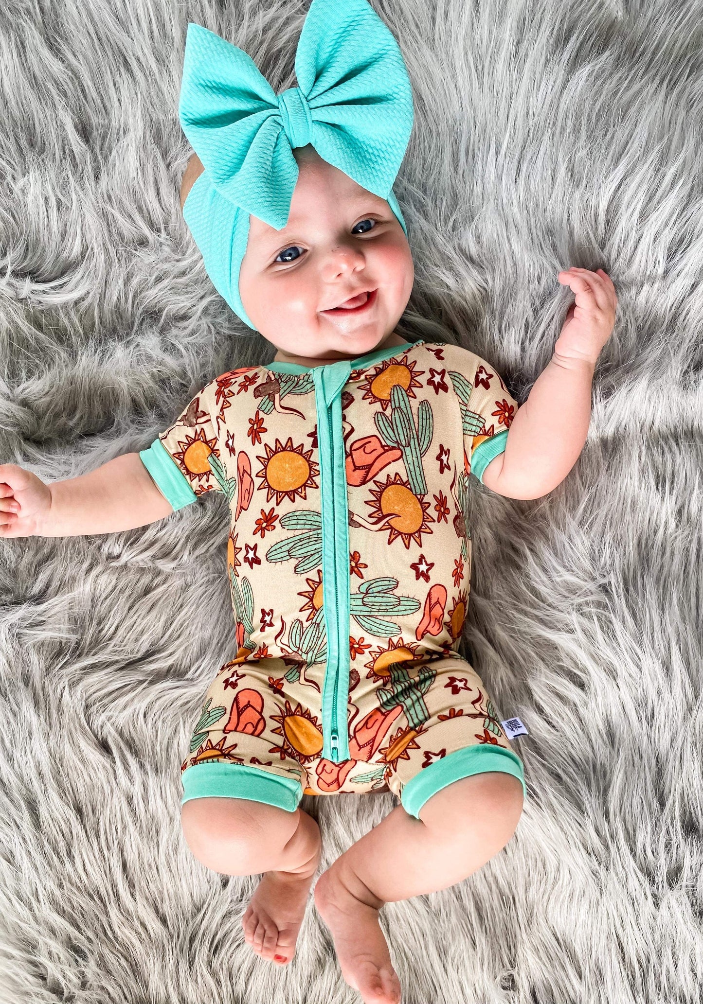 Wild West Bamboo Shortie Romper (FINAL SALE)