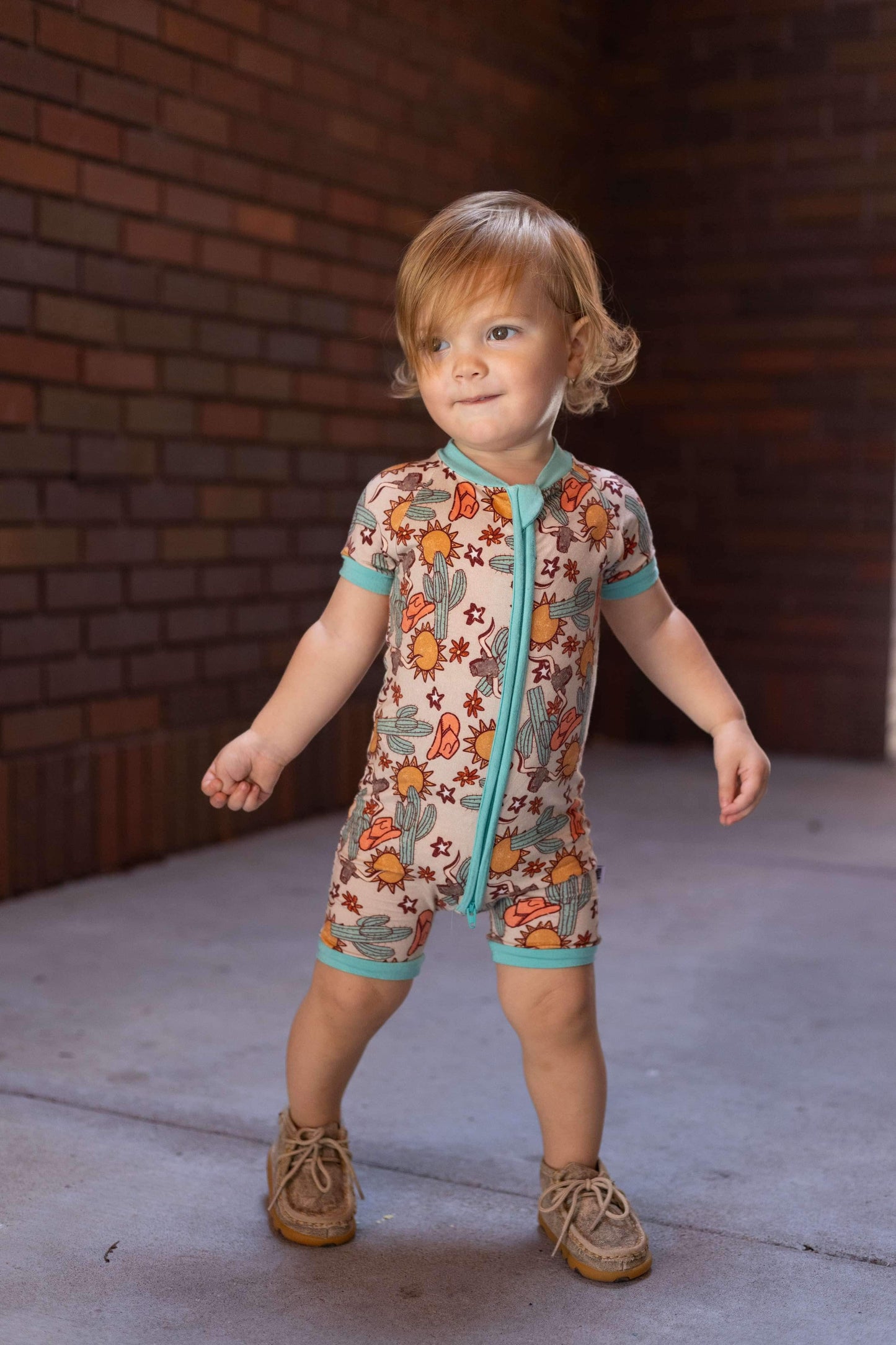 Wild West Bamboo Shortie Romper (FINAL SALE)