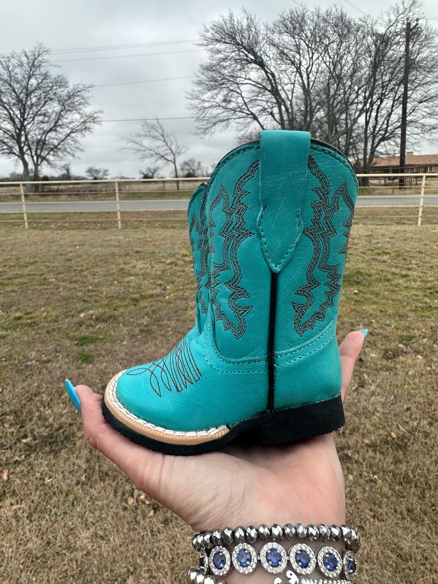 Turquoise Boots