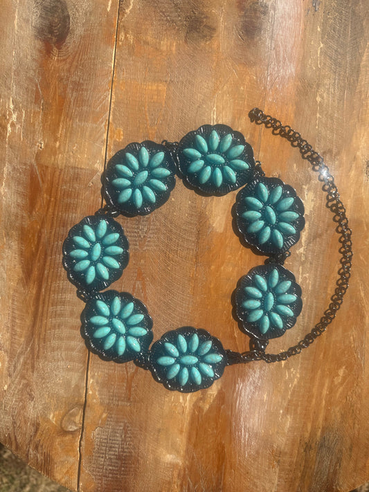Turquoise Concho Belt