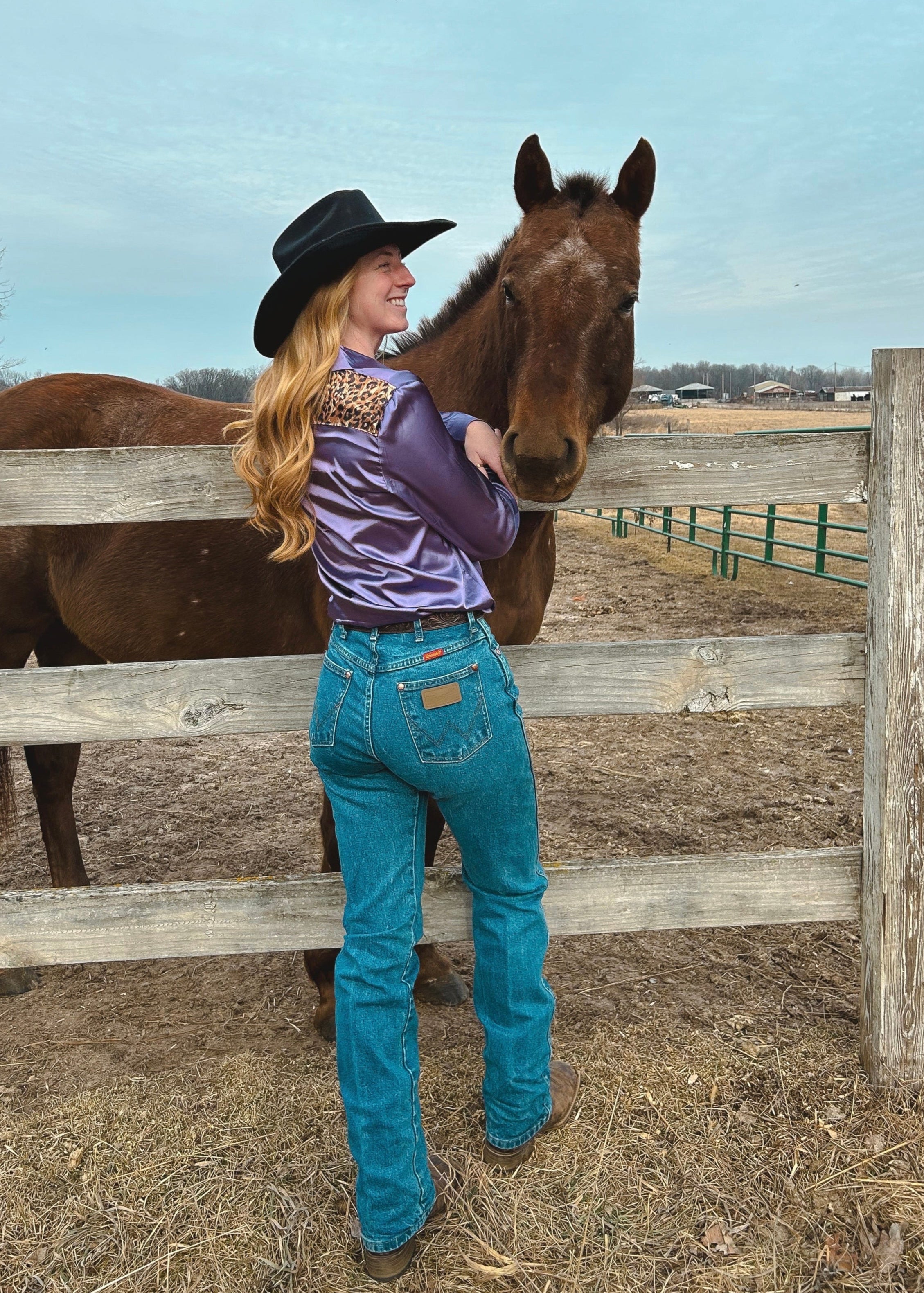 Lilac Leopard Satin Rodeo Shirt – BS Tack & Supply