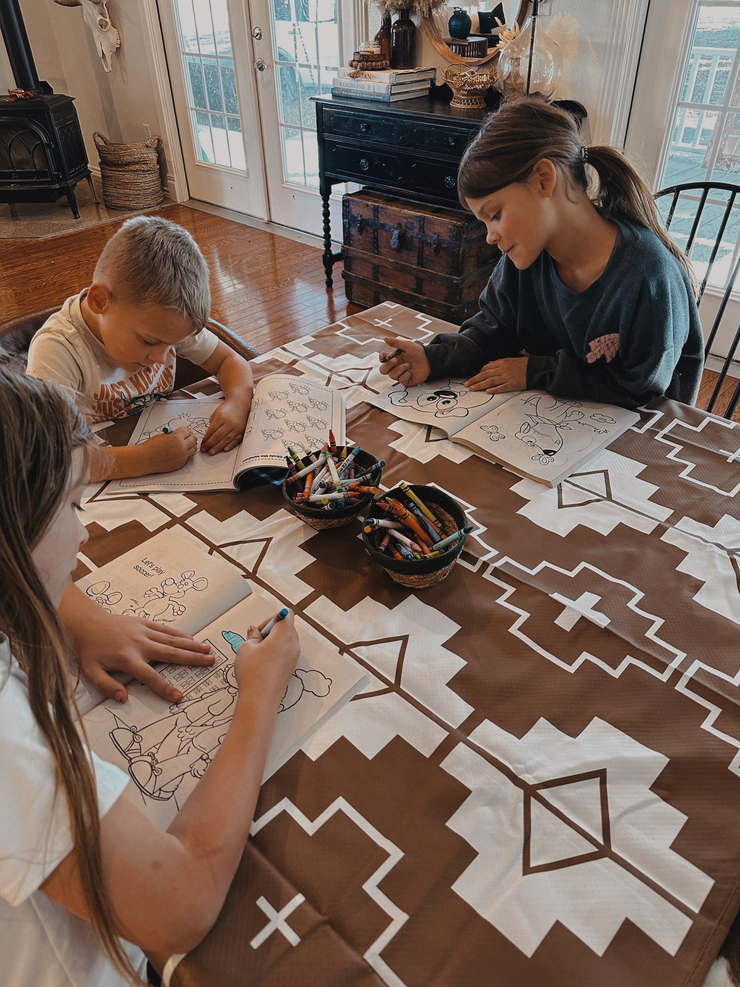 SPLAT MAT - TAN - for High Chairs + Play Time Messes