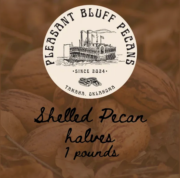Shelled Pecan Halves - 1 lb bag