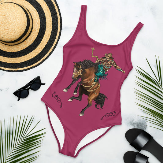 Ride Cowboy Ride One-Piece Swimsuit