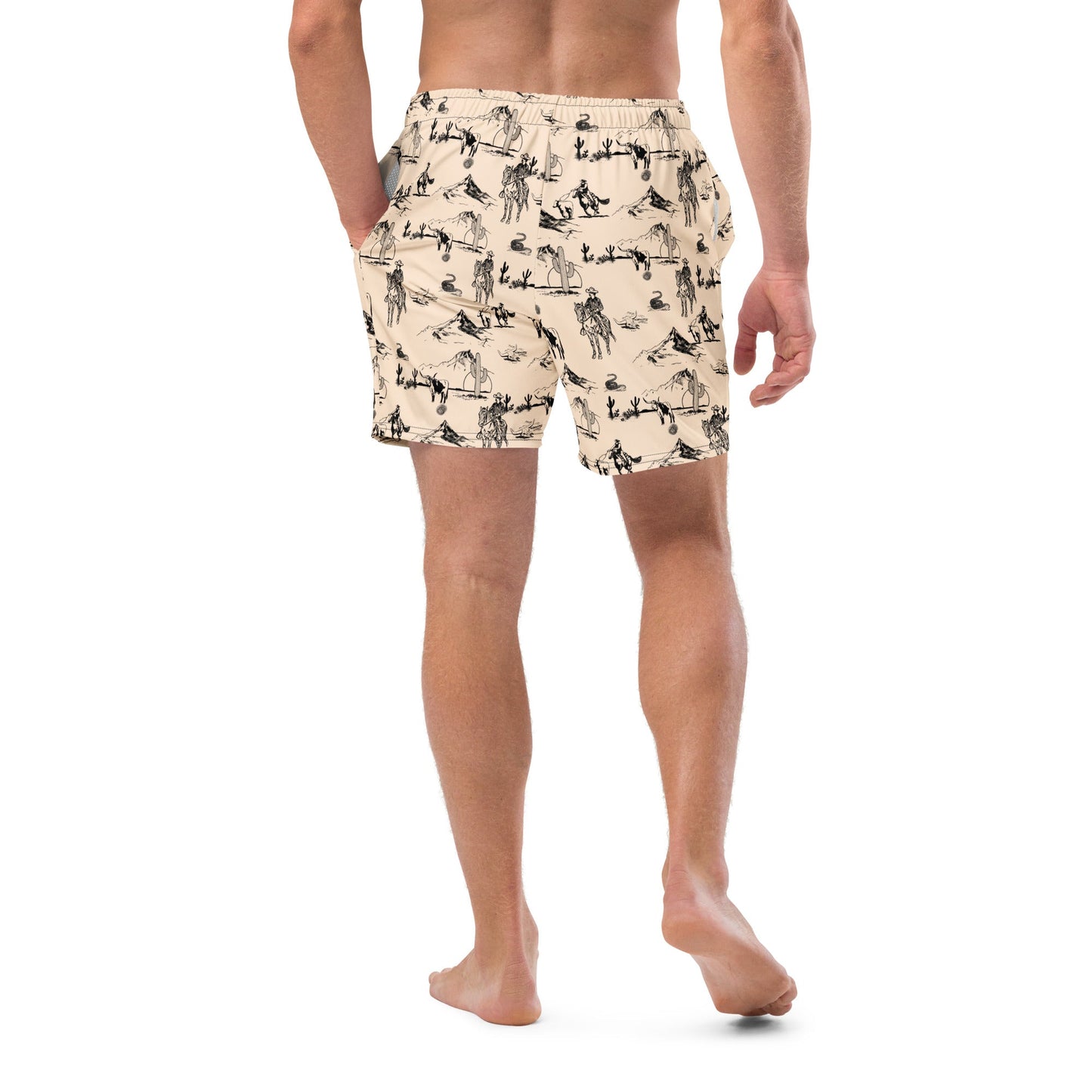 Cowboy Ranch Men's Swim Trunks