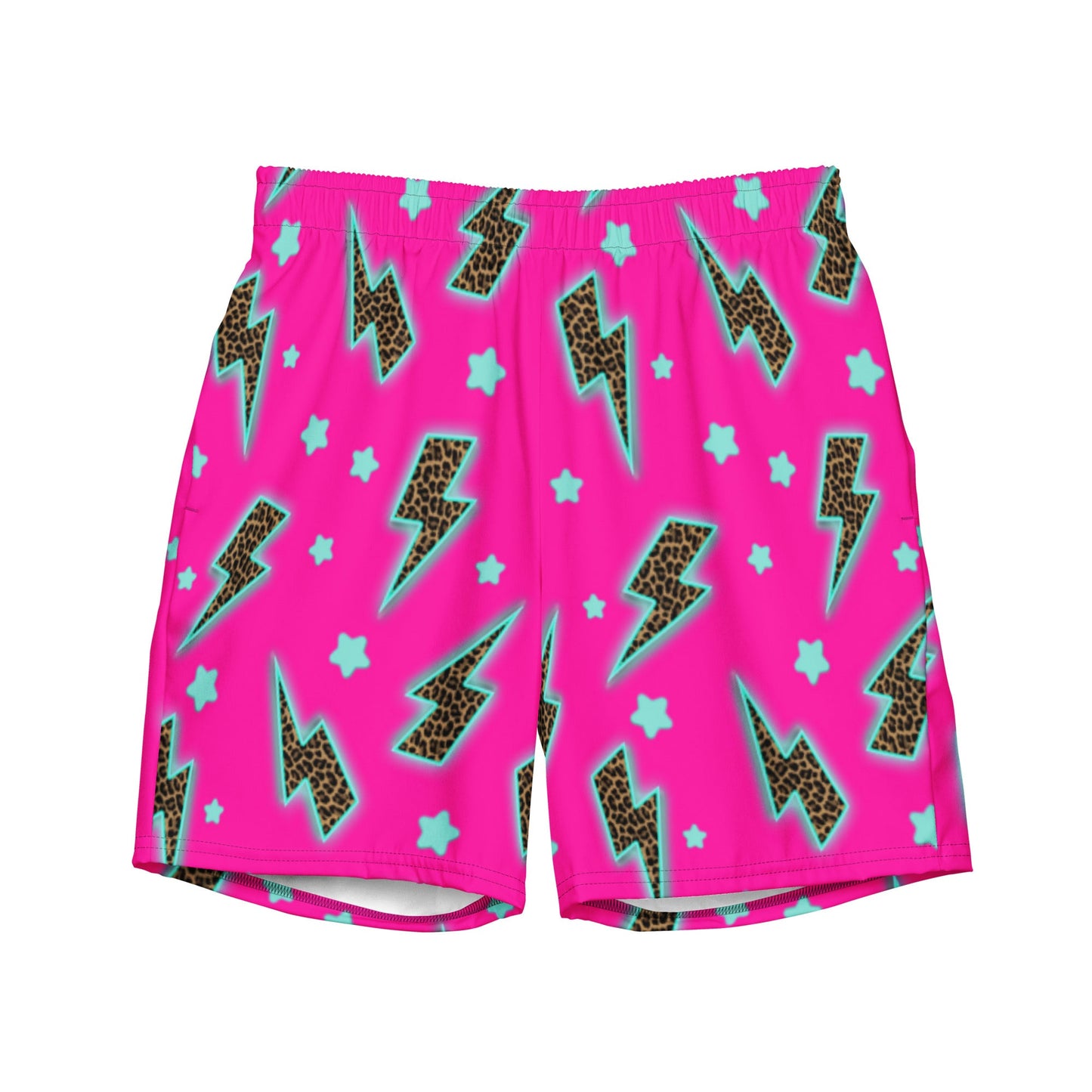Leopard Lightning Men's Swim Trunks