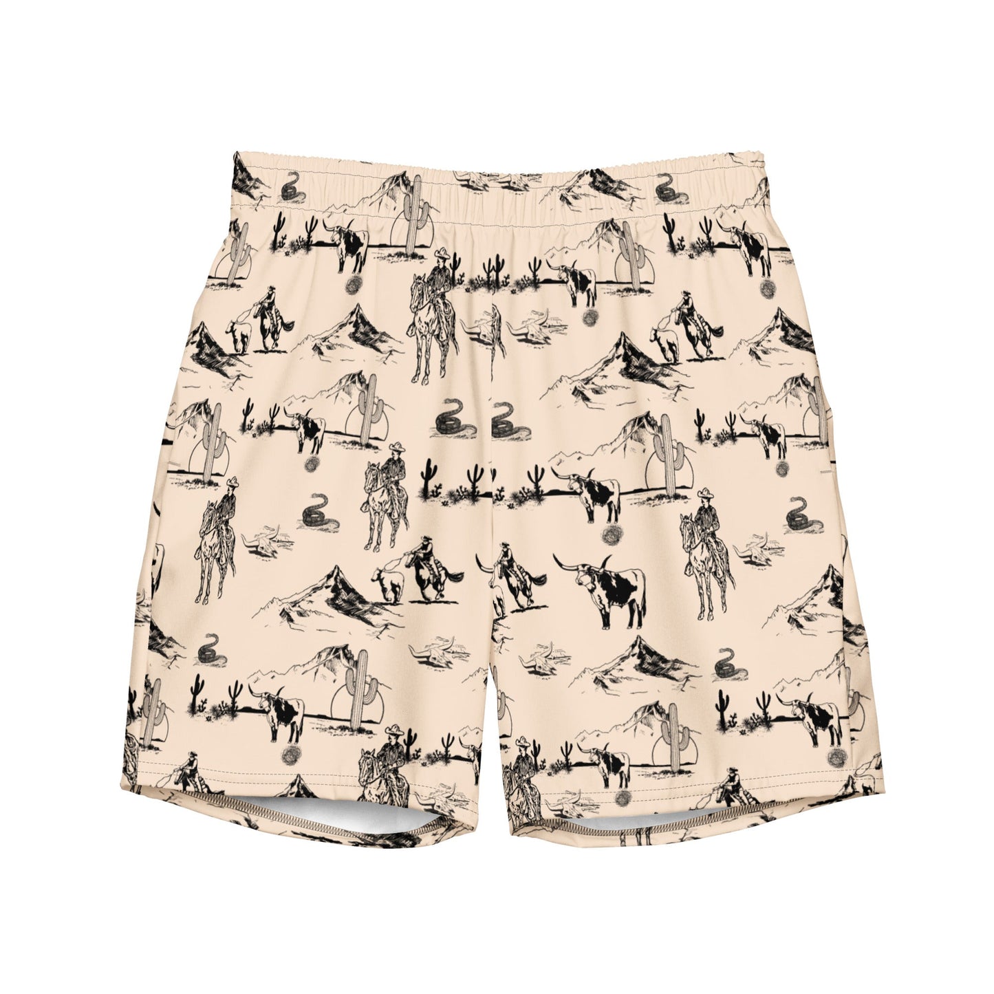 Cowboy Ranch Men's Swim Trunks