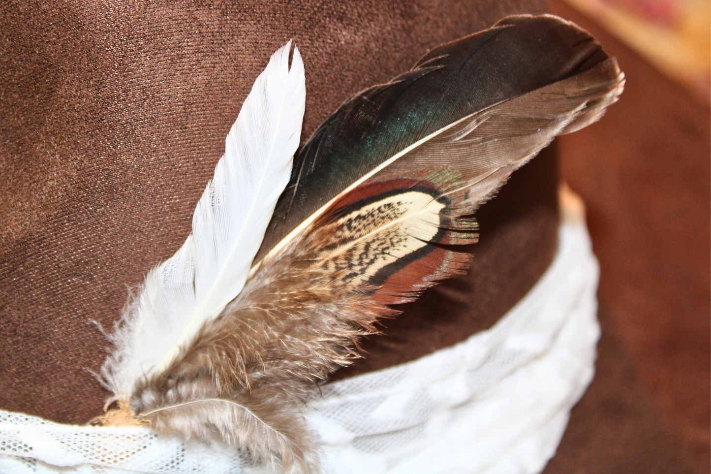 The Scout : Hand-Wrapped Natural Duck + Pheasant Hen Feather Pick