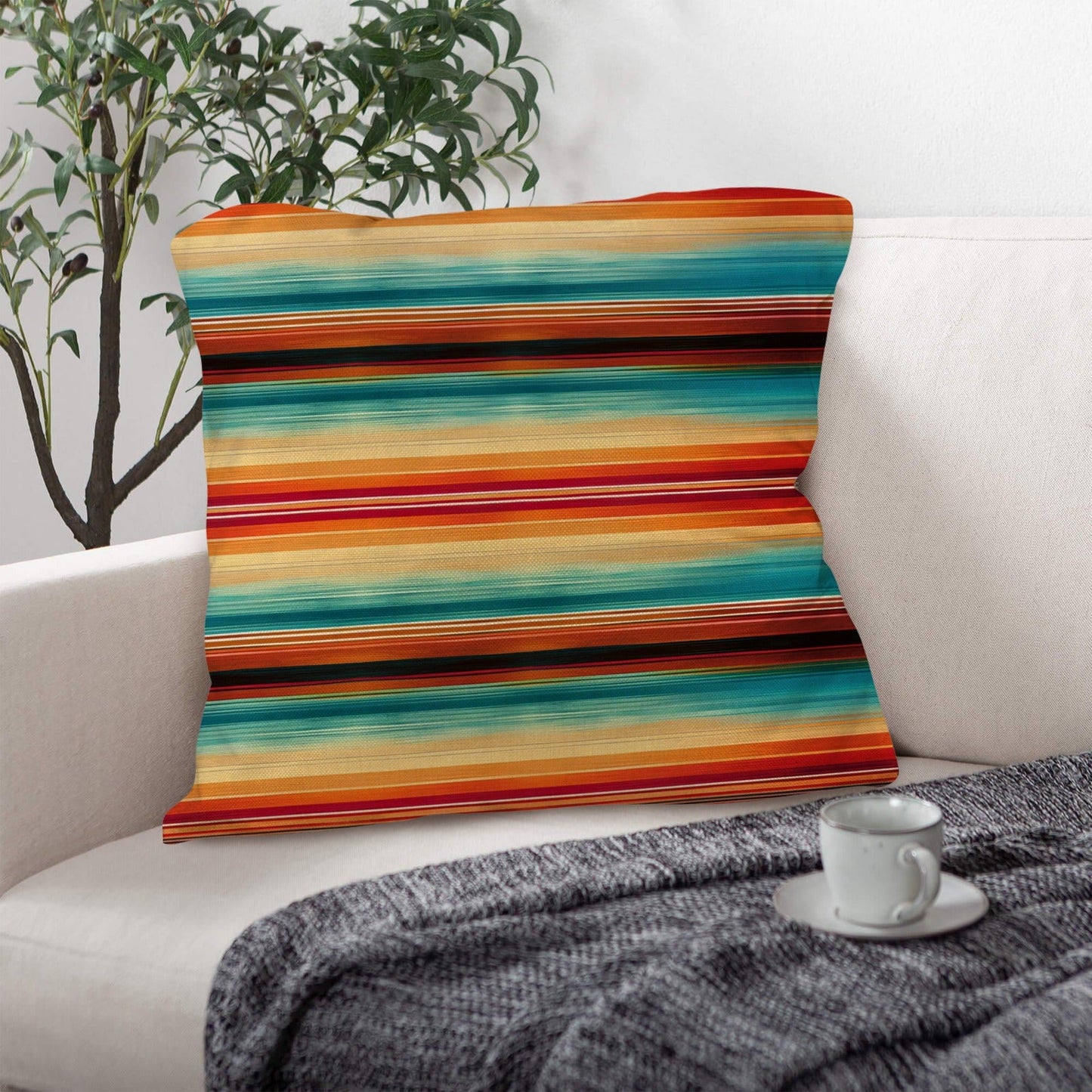 Colores De Mexico Southwest Serape Pillow Case