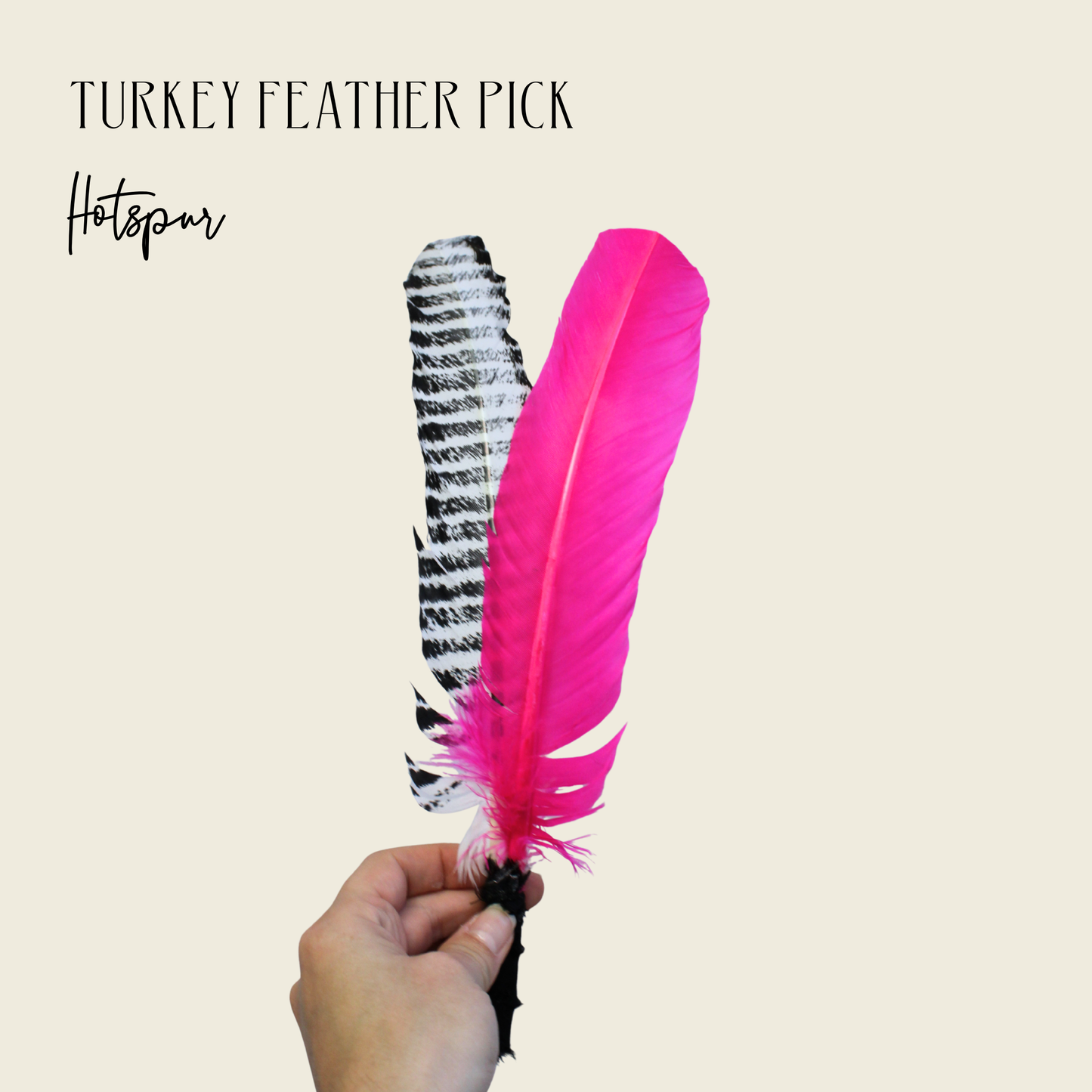 Hotspur Pink Turkey Feather Pick