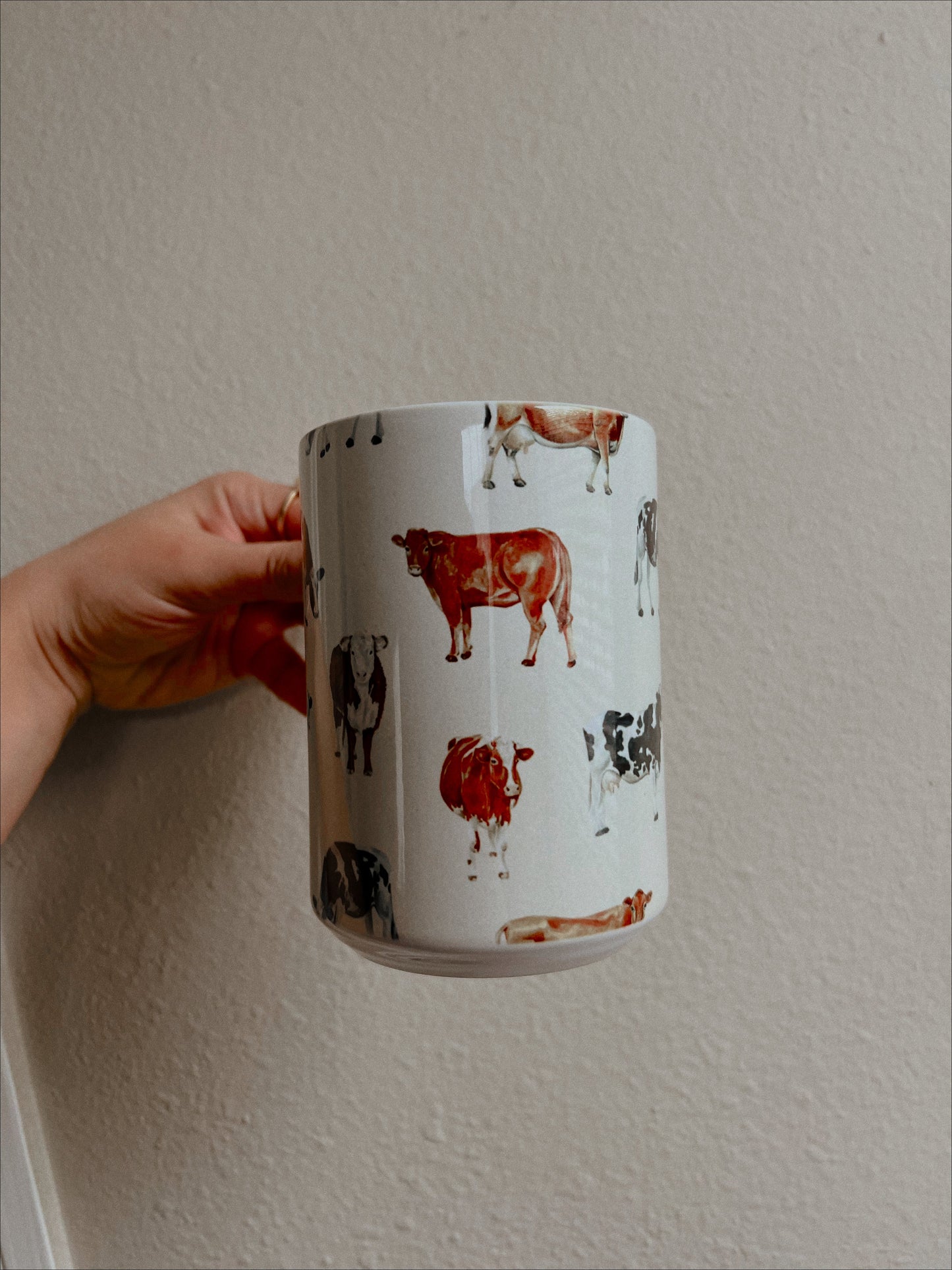 CREAM COW MUG