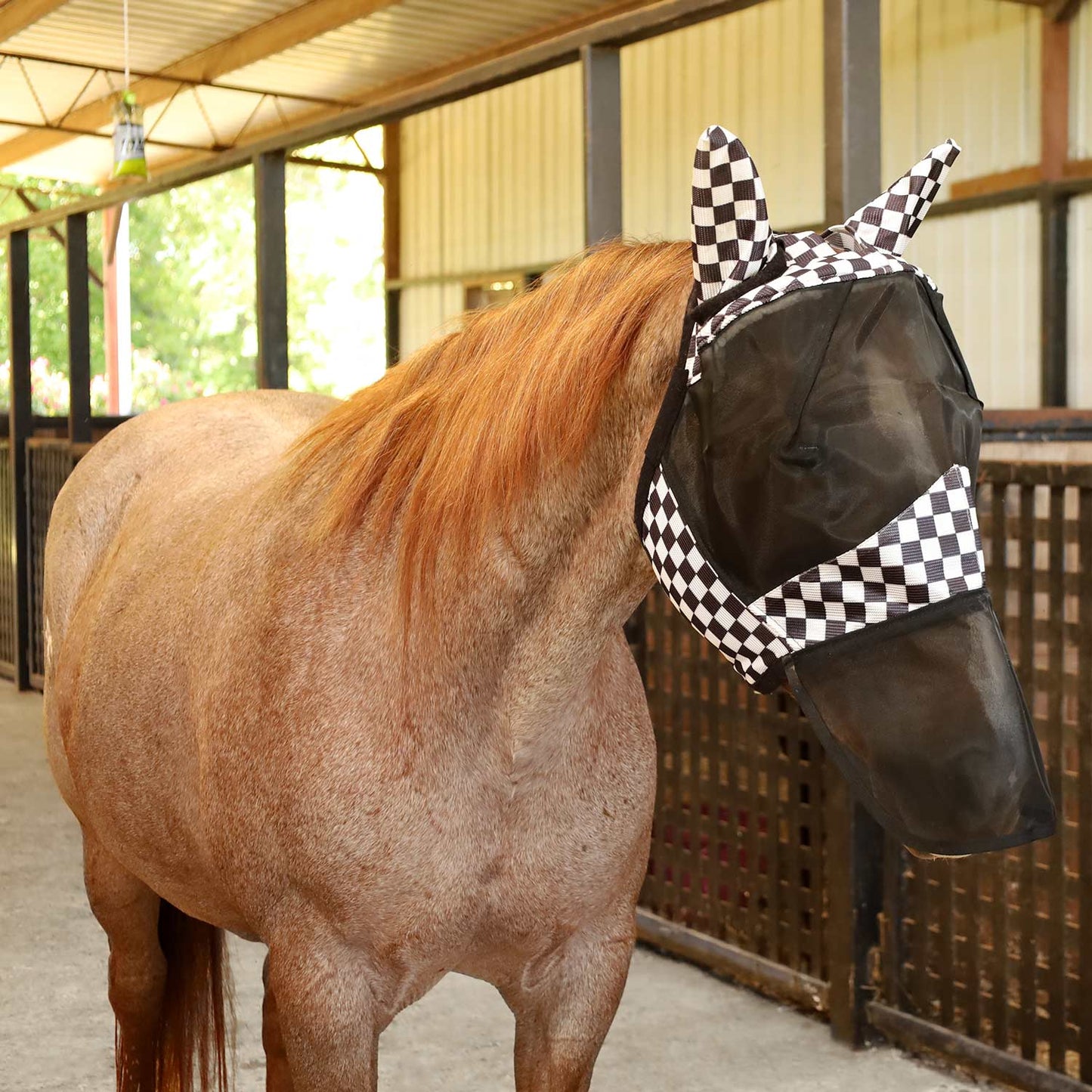Deluxe Mesh Horse Fly Mask with Ears and Nose