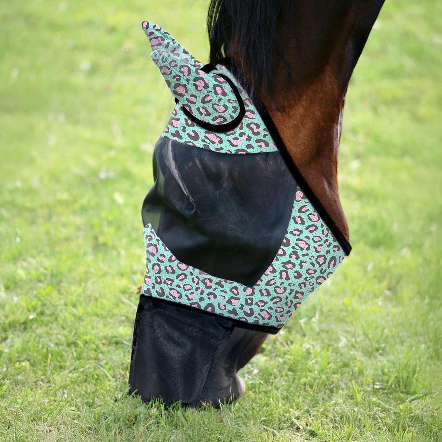 Deluxe Mesh Horse Fly Mask with Ears and Nose