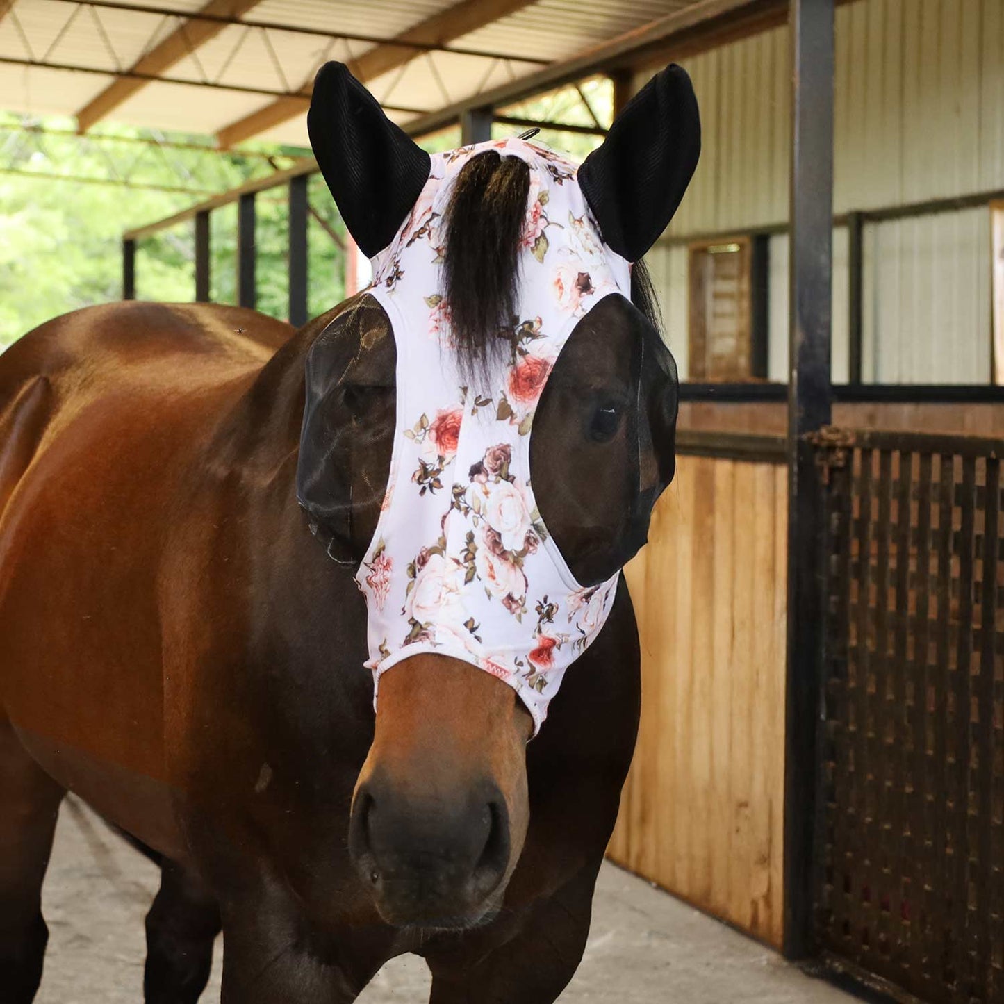 Lycra Horse Fly Mask with Ears