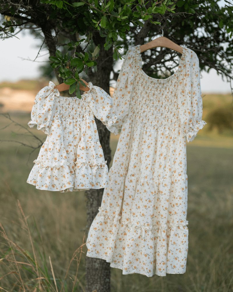 Katherine Dress - Yellow Floral