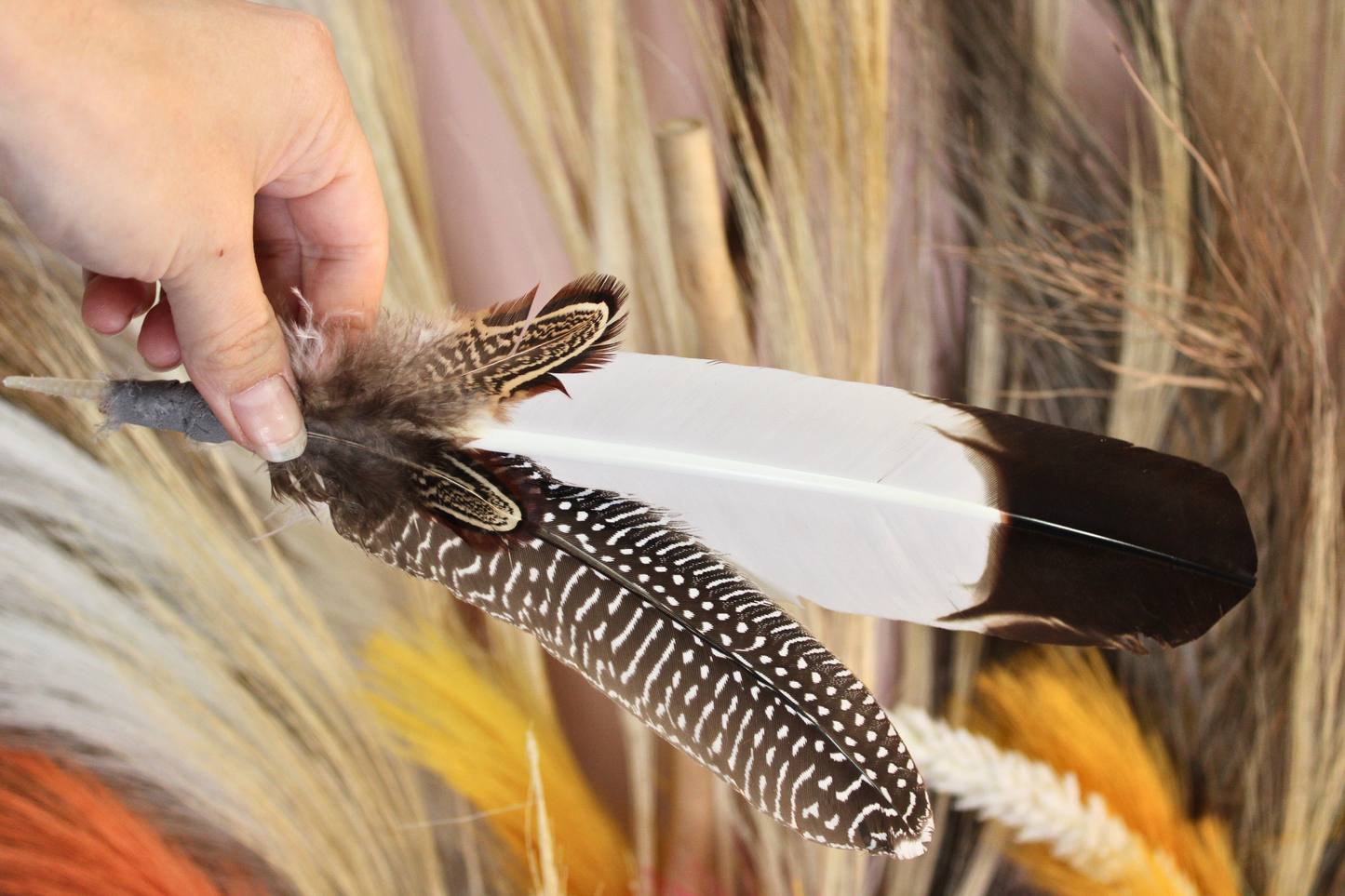 The Outrider : Hand-Wrapped Feather Pick
