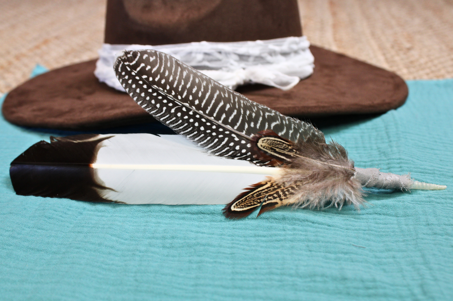 The Outrider : Hand-Wrapped Feather Pick